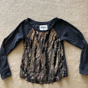 Express xs sequin sweatshirt